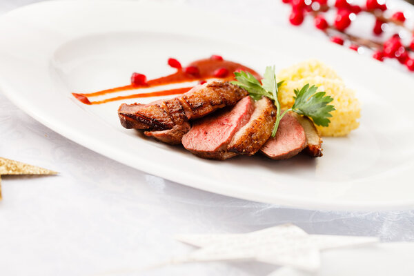 roasted duck breast