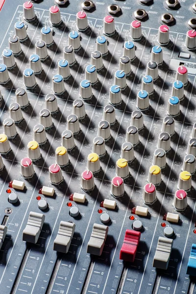 Audio-Mixer-Tastatur — Stockfoto