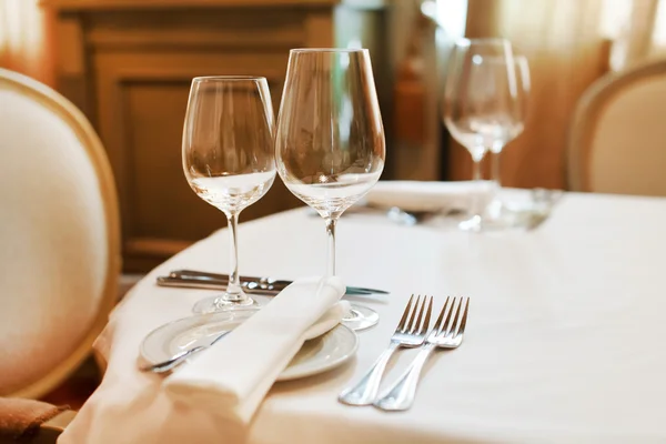 Restaurant table decoration — Stock Photo, Image