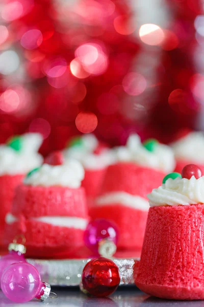 Tortas de terciopelo rojo Navidad —  Fotos de Stock