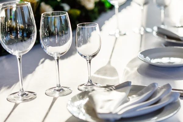 Table set for meal — Stock Photo, Image