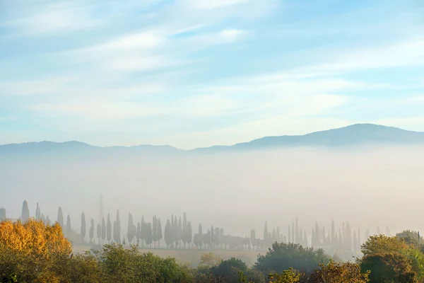 Paisagem das montanhas da Toscana — Fotografia de Stock