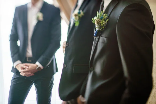 Elegant handsome grooms — Stock Photo, Image