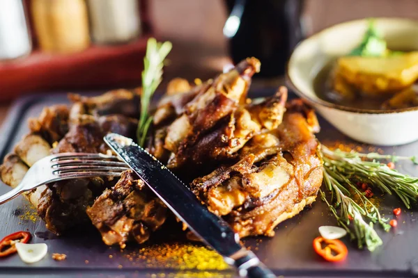 Cooked roasted pork — Stock Photo, Image