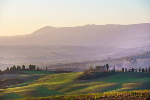 Paysage des montagnes toscanes — Photo