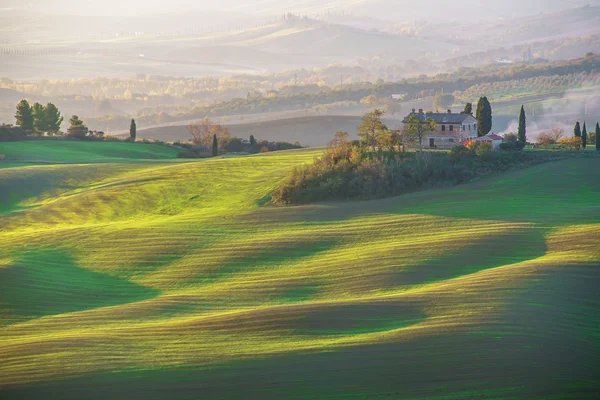 Paisagem das montanhas da Toscana — Fotografia de Stock