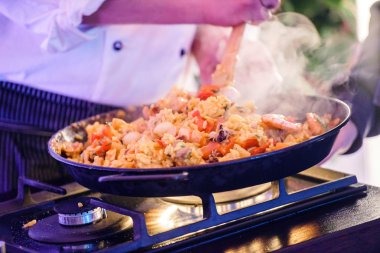 paella yapma Şef