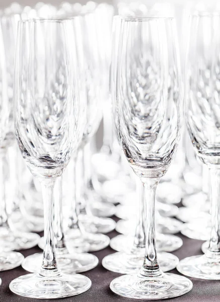 Wine empty glasses — Stock Photo, Image