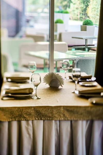 Decoração do banquete no restaurante — Fotografia de Stock