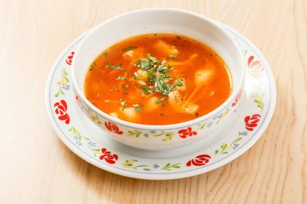 Tomatsoppa med grönsaker — Stockfoto