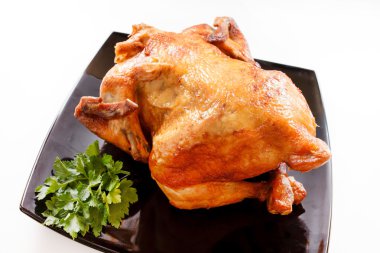 lezzetli kızarmış tavuk