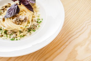 lezzetli İtalyan makarna