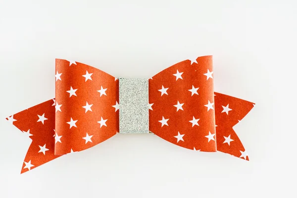 Christmas bow on white — Stock Photo, Image