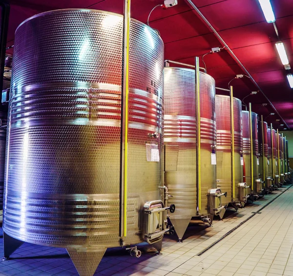 Reservoirs for fermentation of wine — Stock Photo, Image