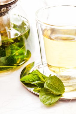 Çaydanlıkta nane çayı