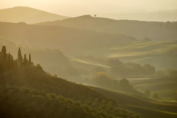 Paisaje de las montañas de Toscana — Foto de Stock