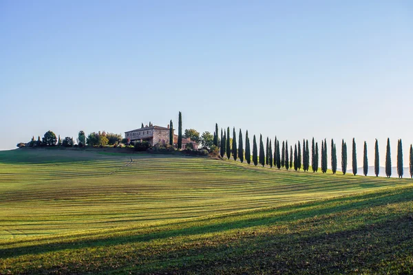 Paisagem típica da Toscana — Fotografia de Stock