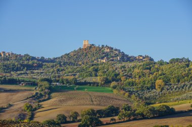 tipik Toskana peyzaj