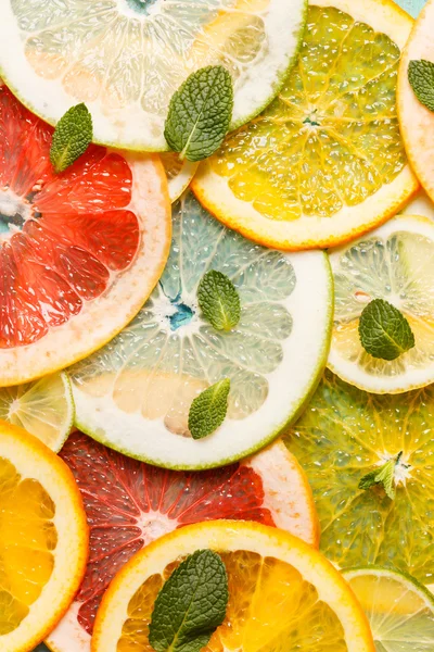 Citrus slices background — Stock Photo, Image