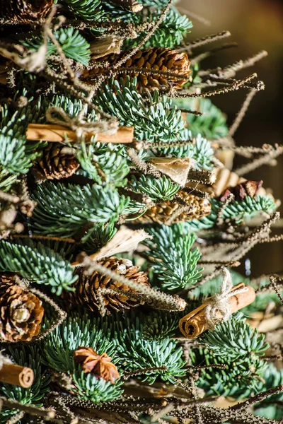 Albero di Natale con coni — Foto Stock