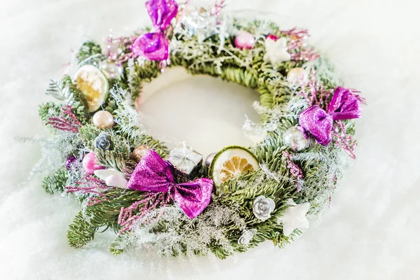 Christmas winter wreath — Stock Photo, Image