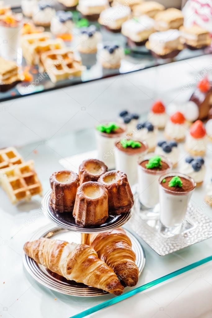 pastries on the brunch table