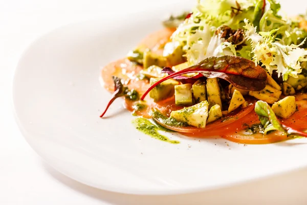 Carpaccio vegetariano en plato — Foto de Stock