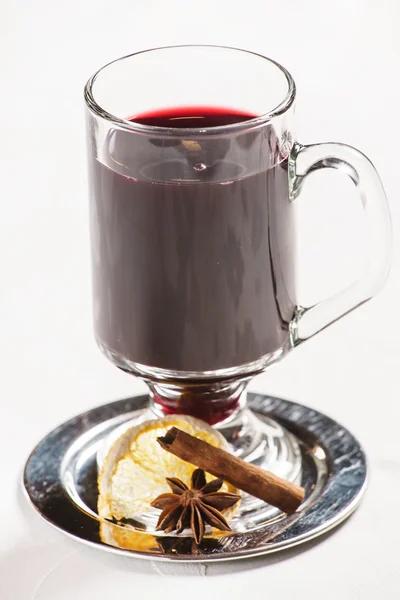 Mulled alcohol wine — Stock Photo, Image