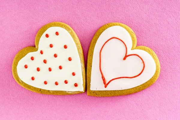 Galleta en forma de corazón — Foto de Stock