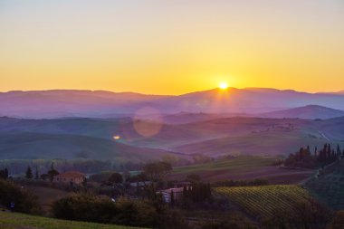 Tuscany panoramik manzara