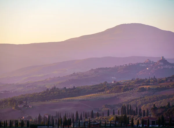 Tuscany panoramik manzara — Stok fotoğraf