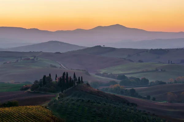 Paisagem panorâmica da Toscana — Fotografia de Stock