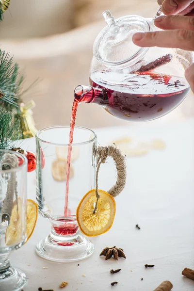 Víno svařené alkohol — Stock fotografie