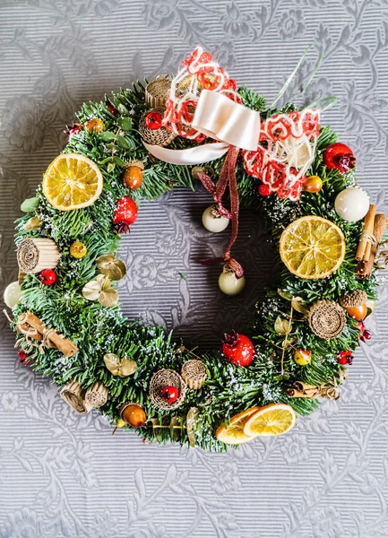 Boże Narodzenie celebracja wieniec — Zdjęcie stockowe