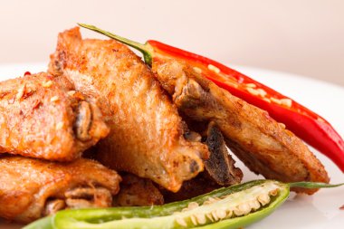 Sebze ile lezzetli ızgara tavuk