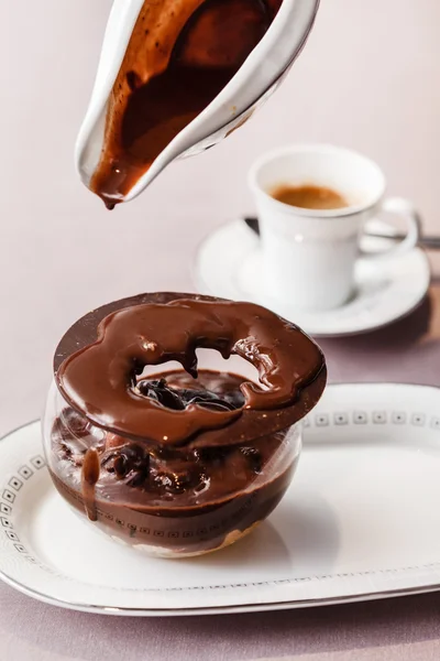 Sobremesa de chocolate doce — Fotografia de Stock