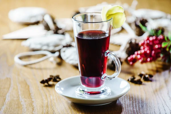 Winter aromatic drink — Stock Photo, Image