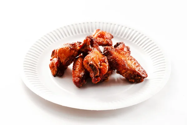 Sabrosas alitas de pollo frito — Foto de Stock