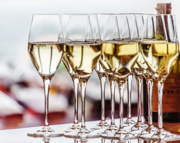 Masada şarap bardakları — Stok fotoğraf