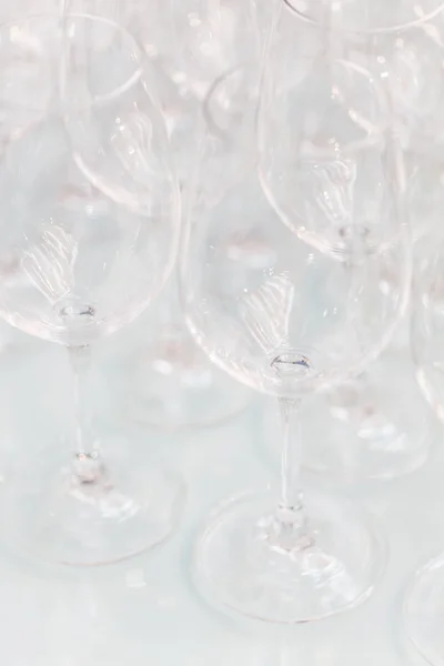 Empty wine glasses — Stock Photo, Image