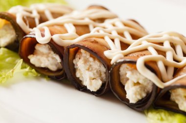 Sağlıklı patlıcan böreği