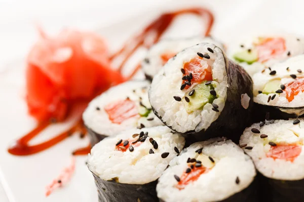 Zestaw sushi smaczne — Zdjęcie stockowe