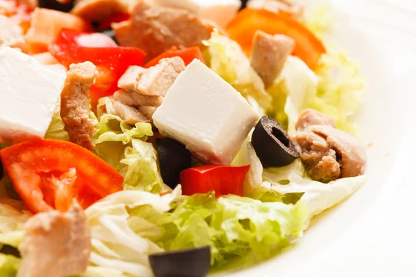 Leckerer griechischer Salat — Stockfoto