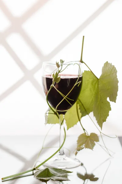 Red wine in glass — Stock Photo, Image