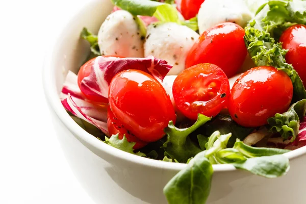 Insalata italiana con pomodori e formaggio — Foto Stock