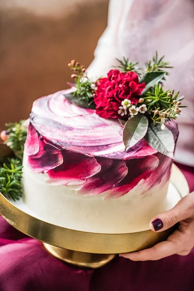 Sabroso pastel de boda — Foto de Stock