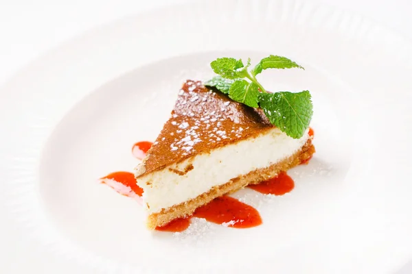 Välsmakande söt cheesecake — Stockfoto