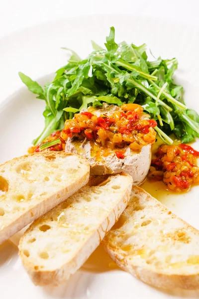 Paté de hígado delicioso con tostadas — Foto de Stock