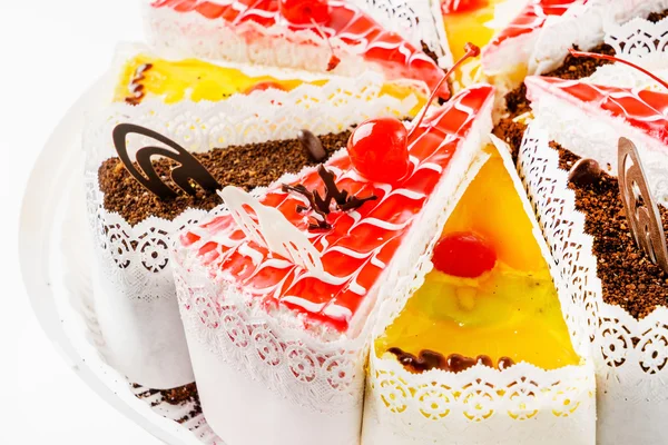 Édes finom születésnapi torta — Stock Fotó