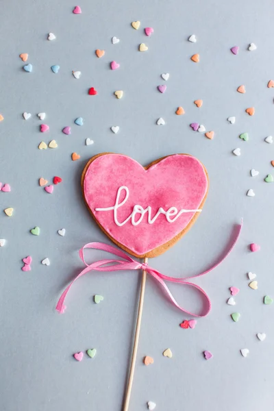 Biscoito de dia de Valentim — Fotografia de Stock